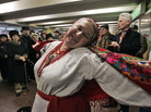 Ukrainians sing and dance in a subway in downtown Kiev in 2009. It has been a tradition for 20 years. Ukrainians sing and dance in a subway in downtown Kiev in 2009. It has been a tradition for 20 years.