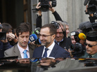 The U.S. ambassador to Spain, James Costos, leaves the Spanish Foreign Ministry after being summoned to a meeting in Madrid on Monday. He was called in following reports that the NSA was tracking millions of phone calls in Spain. The U.S. ambassador to Spain, James Costos, leaves the Spanish Foreign Ministry after being summoned to a meeting in Madrid on Monday. He was called in following reports that the NSA was tracking millions of phone calls in Spain.