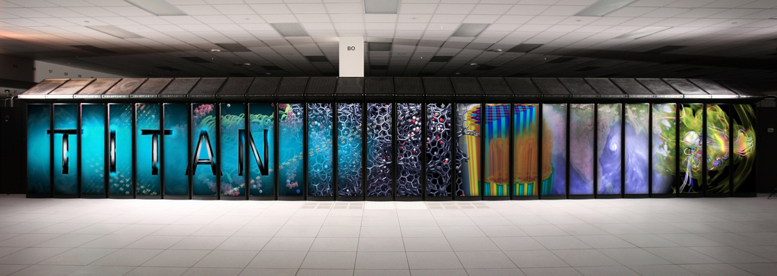 Budget cutbacks threaten a planned upgrade of the massive Titan supercomputer, seen here, at Oak Ridge National Laboratory.