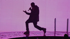 Drake backlit at the Barclays Center in Brooklyn on Monday night. Drake backlit at the Barclays Center in Brooklyn on Monday night.
