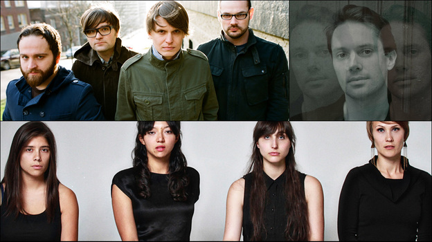 Clockwise from upper left: Death Cab For Cutie, Milosh, Swearin', La Luz (Courtesy of the artists)