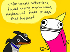 From the cover of Hyperbole And A Half. From the cover of Hyperbole And A Half.
