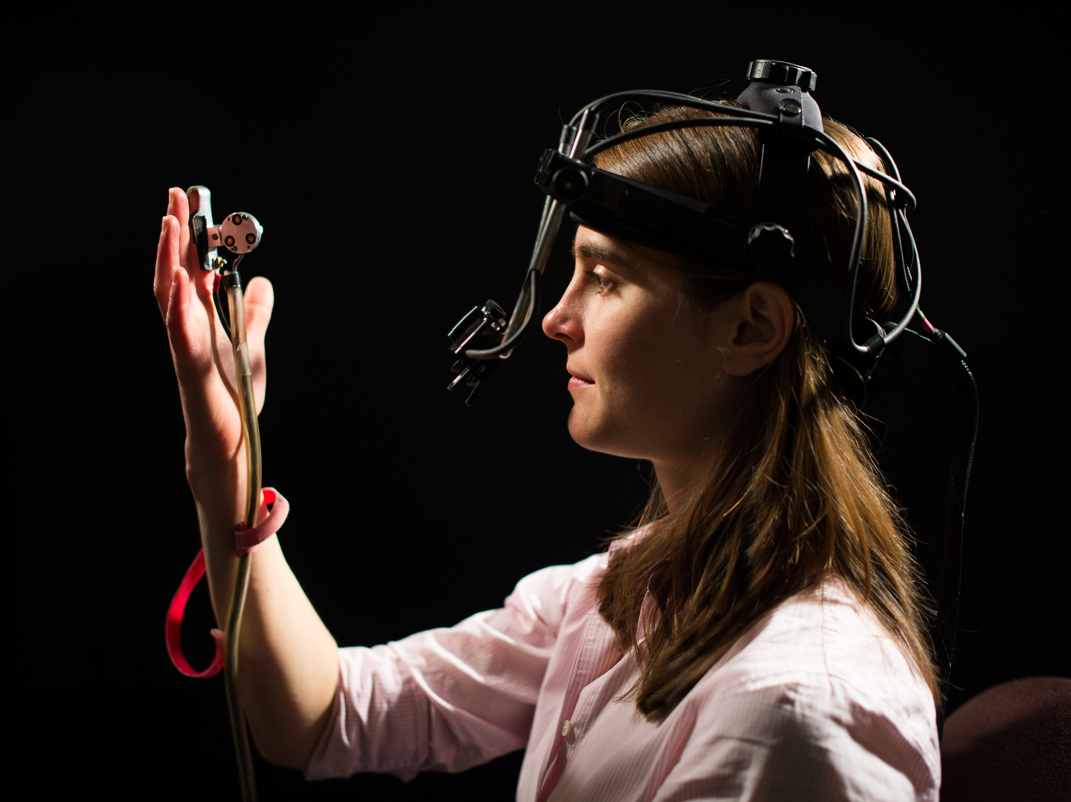 The researchers investigated the phenomenon by fitting volunteers with special eye-tracking cameras. The researchers investigated the phenomenon by fitting volunteers with special eye-tracking cameras.