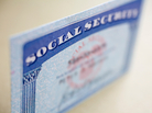 Social Security card. Social Security card.