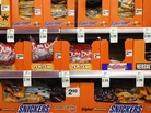 Halloween candy is offered for sale at a Walgreens store on September 19, 2013 in Wheeling, Illinois. Halloween candy is offered for sale at a Walgreens store on September 19, 2013 in Wheeling, Illinois.