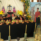 A Mexican altar for Día de los Muertos. A Mexican altar for Día de los Muertos.