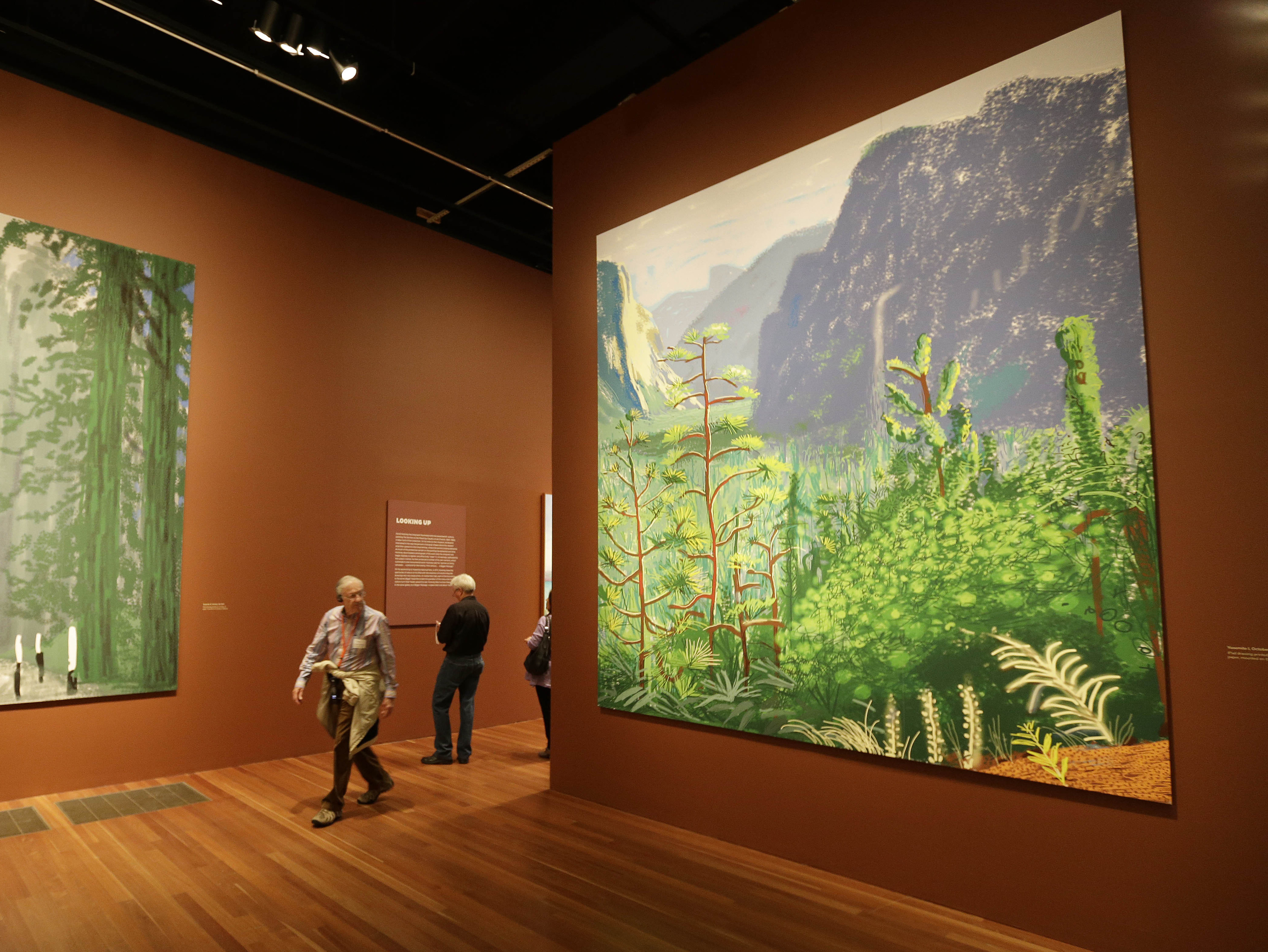 These landscape paintings of Yosemite National Part were made by renowned British artist David Hockney using an iPad. These landscape paintings of Yosemite National Part were made by renowned British artist David Hockney using an iPad.