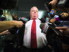 Toronto Mayor Rob Ford as he faced reporters questions Thursday. Toronto Mayor Rob Ford as he faced reporters questions Thursday.