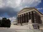 The U.S. Supreme Court is set to hear arguments in a case that challenges the court's most famous treaty decision, written in 1920 by Justice Oliver Wendell Holmes. The U.S. Supreme Court is set to hear arguments in a case that challenges the court's most famous treaty decision, written in 1920 by Justice Oliver Wendell Holmes.