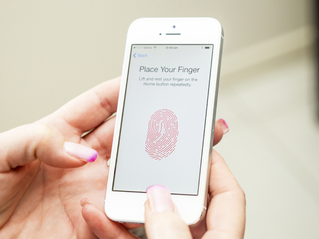 The iPhone 5s includes a fingerprint scanner that can be used in lieu of a PIN or password. Some tech giants say finger or voice recognition is the wave of the future. (Image credit: iStockphoto.com)