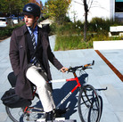 NPR's soon-to-be London correspondent Ari Shapiro on his trusty steed. NPR's soon-to-be London correspondent Ari Shapiro on his trusty steed.