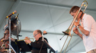 Ray Anderson (right) leads his scaled-down Pocket Brass Band at the 2013 Newport Jazz Festival. Ray Anderson (right) leads his scaled-down Pocket Brass Band at the 2013 Newport Jazz Festival.