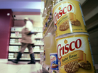 Crisco was the original product made with partially hydrogenated soybean oil, which contains trans fats. Today, Crisco has only small amounts of the fats. Crisco was the original product made with partially hydrogenated soybean oil, which contains trans fats. Today, Crisco has only small amounts of the fats.