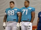 Miami Dolphins offensive linemen Richie Incognito, left, and Jonathan Martin in July. Miami Dolphins offensive linemen Richie Incognito, left, and Jonathan Martin in July.