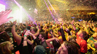 A crush of fans dance together at a Bassnectar performance, from the 2013 Mountain Oasis festival. A crush of fans dance together at a Bassnectar performance, from the 2013 Mountain Oasis festival.