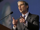 State Sen. Mark Obenshain speaks at the Virginia Republican convention in Richmond on May 18. He currently holds a 17-vote lead over Democratic state Sen. Mark Herring in the state's attorney general election. State Sen. Mark Obenshain speaks at the Virginia Republican convention in Richmond on May 18. He currently holds a 17-vote lead over Democratic state Sen. Mark Herring in the state's attorney general election.