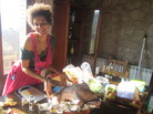 Janine Denny of New York readies the Thanksgiving table in Spain Janine Denny of New York readies the Thanksgiving table in Spain