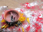 November in Nepal: a ceremonial candle. November in Nepal: a ceremonial candle.