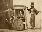 A lady with two slaves, in Bahia, Brazil, 1860. A lady with two slaves, in Bahia, Brazil, 1860.