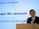 U.N. Secretary-General Ban Ki-moon speaks at the Human Rights Council at the United Nations in Geneva, Switzerland, last year. U.N. Secretary-General Ban Ki-moon speaks at the Human Rights Council at the United Nations in Geneva, Switzerland, last year.