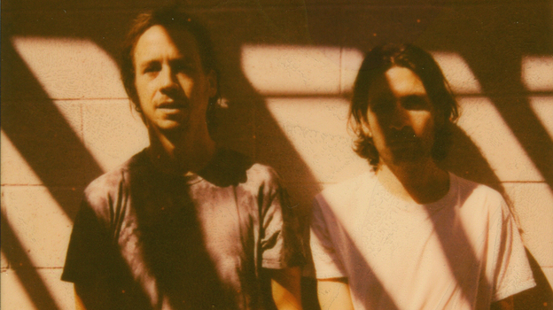 No Age poses for a Polaroid outside KEXP in Seattle. (KEXP)