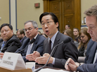 Todd Park, U.S. chief technology officer, answers questions in a House Oversight Committee hearing about problems with the federal HealthCare.gov site. One Democrat on the committee called the hearing "a kangaroo court." Todd Park, U.S. chief technology officer, answers questions in a House Oversight Committee hearing about problems with the federal HealthCare.gov site. One Democrat on the committee called the hearing "a kangaroo court."