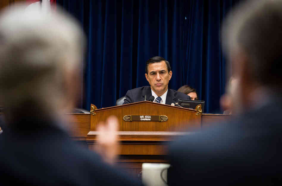 On Wednesday, Republican Rep. Darrell Issa's House Oversight and Government Reform Committee, finally got its turn to pummel the Obamacare rollout. The photo is from a Benghazi hearing in September 2013. On Wednesday, Republican Rep. Darrell Issa's House Oversight and Government Reform Committee, finally got its turn to pummel the Obamacare rollout. The photo is from a Benghazi hearing in September 2013.