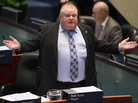 Toronto Mayor Rob Ford during Wednesday's contentious City Council meeting. Toronto Mayor Rob Ford during Wednesday's contentious City Council meeting.