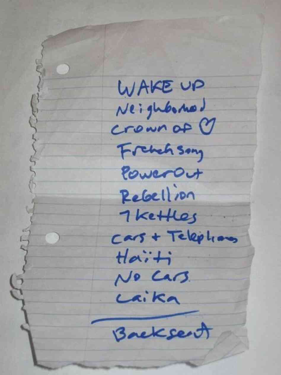Arcade Fire at the Troubadour (Hollywood, CA), Jan. 16, 2005.