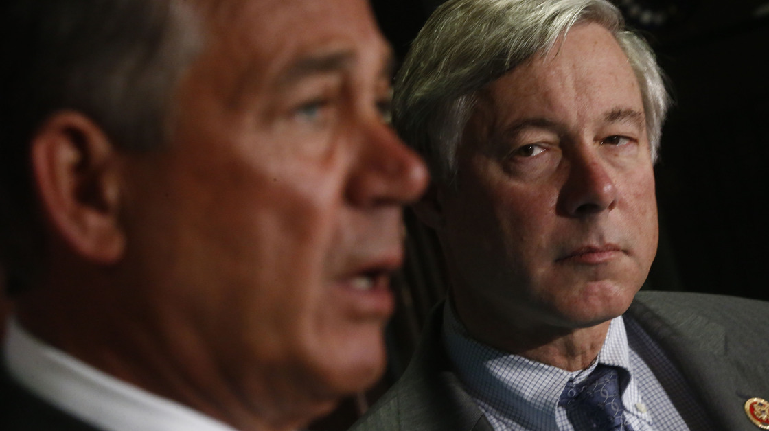 The House votes Friday on a bill submitted by GOP Rep. Fred Upton of Michigan, shown with Speaker John Boehner, that seeks to ensure Americans can keep their existing insurance plans even if those policies don't meet standards in the Affordable Care Act.