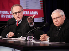 Alan Dershowitz and Sanford Levinson argue in favor of the motion "The Constitutional Right To Bear Arms Has Outlived Its Usefulness" in an Intelligence Squared U.S. debate on Nov. 14. Alan Dershowitz and Sanford Levinson argue in favor of the motion "The Constitutional Right To Bear Arms Has Outlived Its Usefulness" in an Intelligence Squared U.S. debate on Nov. 14.
