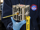 NASA's PhoneSat, a 4-by-4-inch CubeSat satellite, will use an Android smartphone as its motherboard. It was among the 29 satellites launched Tuesday from Wallops Island, Va. Another miniature satellite, developed by high school students, also was on board. NASA's PhoneSat, a 4-by-4-inch CubeSat satellite, will use an Android smartphone as its motherboard. It was among the 29 satellites launched Tuesday from Wallops Island, Va. Another miniature satellite, developed by high school students, also was on board.