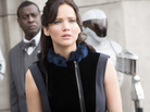 Jennifer Lawrence makes her second appearance as the savvy, steel-spined Katniss Everdeen in the dystopian Hunger Games series. Jennifer Lawrence makes her second appearance as the savvy, steel-spined Katniss Everdeen in the dystopian Hunger Games series.