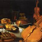 Food and music mingle in Pieter Claesz's Still Life with Musical Instruments (1623). Food and music mingle in Pieter Claesz's Still Life with Musical Instruments (1623).