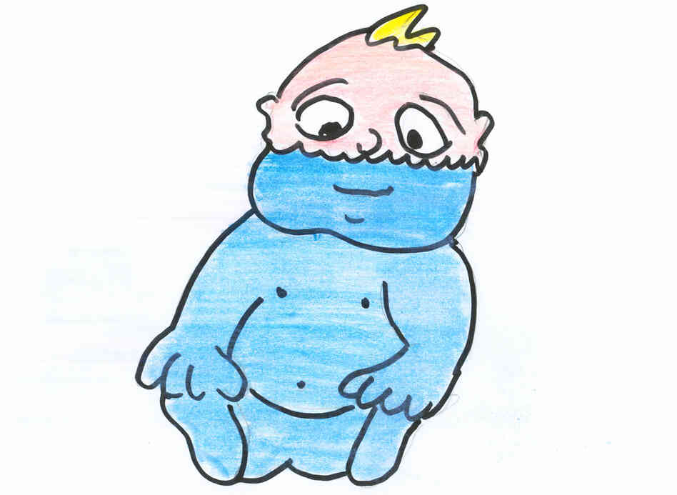Baby with water Baby with water