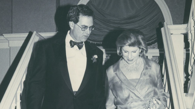 Nina Totenberg and David Reines at their wedding in 2000. (Courtesy of Nina Totenberg)