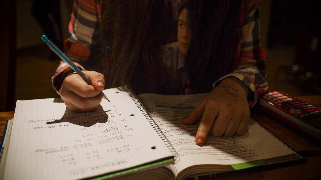 Colleen Frainey, 16, of Tualitin, Ore., cut back on advanced placement classes in her junior year because the stress was making her physically ill.