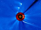 NASA took a series of images to create this "timelapse" view of comet ISON's trip around the sun. NASA took a series of images to create this "timelapse" view of comet ISON's trip around the sun.