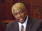 Ronnie White, then-chief justice-elect of the Missouri Supreme Court, talks with reporters in June 2003. Ronnie White, then-chief justice-elect of the Missouri Supreme Court, talks with reporters in June 2003.