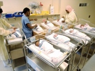 Nurses tend newborns at Sloane Hospital for Women in New York City. Nurses tend newborns at Sloane Hospital for Women in New York City.