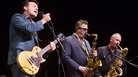 James Hunter (left) and members of The James Hunter Six perform live on Mountain Stage. James Hunter (left) and members of The James Hunter Six perform live on Mountain Stage.