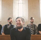 Taylor Muse (front), lead singer of the Austin indie-rock band Quiet Company, says the group is ready to be seen as more than just "the atheist band." Taylor Muse (front), lead singer of the Austin indie-rock band Quiet Company, says the group is ready to be seen as more than just "the atheist band."