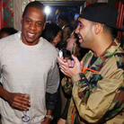 Jay Z (left) and Drake at Kevin Durant's birthday party in New York City on September 22. Jay Z (left) and Drake at Kevin Durant's birthday party in New York City on September 22.