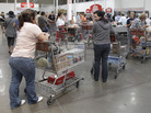 Shoppers get ready to pay at Costco Wholesale in Mountain View, Calif. For the next couple of weeks, Californians whose insurance was canceled have some unusual options, including an Aetna plan available only at Costco. Shoppers get ready to pay at Costco Wholesale in Mountain View, Calif. For the next couple of weeks, Californians whose insurance was canceled have some unusual options, including an Aetna plan available only at Costco.