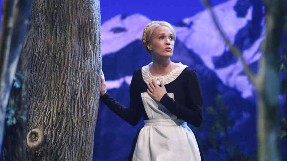 "DOUGH a crust, an unbaked crust ...": Carrie Underwood may have played Maria in NBC's The Sound of Music Live, but on Twitter, it was @DiGiorno that stole the show. "DOUGH a crust, an unbaked crust ...": Carrie Underwood may have played Maria in NBC's The Sound of Music Live, but on Twitter, it was @DiGiorno that stole the show.