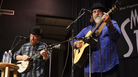 Tim O'Brien (left) and Darrell Scott perform live on Mountain Stage. Tim O'Brien (left) and Darrell Scott perform live on Mountain Stage.