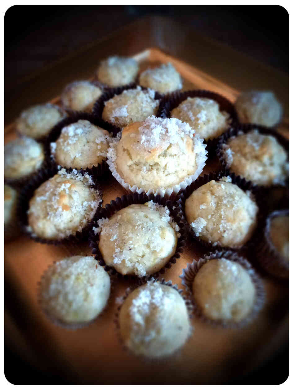 These lavender and lemon muffins smell heavenly and will draw hobbits to the table for afternoon tea. These lavender and lemon muffins smell heavenly and will draw hobbits to the table for afternoon tea.