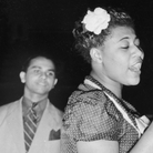 Ella Fitzgerald sings with bandleader Chick Webb in Asbury Park, N.J., in 1938. Ella Fitzgerald sings with bandleader Chick Webb in Asbury Park, N.J., in 1938.