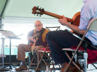 Jim Hall performs with his trio and fellow guitarist Julian Lage at the 2013 Newport Jazz Festival. Jim Hall performs with his trio and fellow guitarist Julian Lage at the 2013 Newport Jazz Festival.