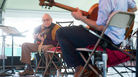 Jim Hall performs with his trio and fellow guitarist Julian Lage at the 2013 Newport Jazz Festival. Jim Hall performs with his trio and fellow guitarist Julian Lage at the 2013 Newport Jazz Festival.